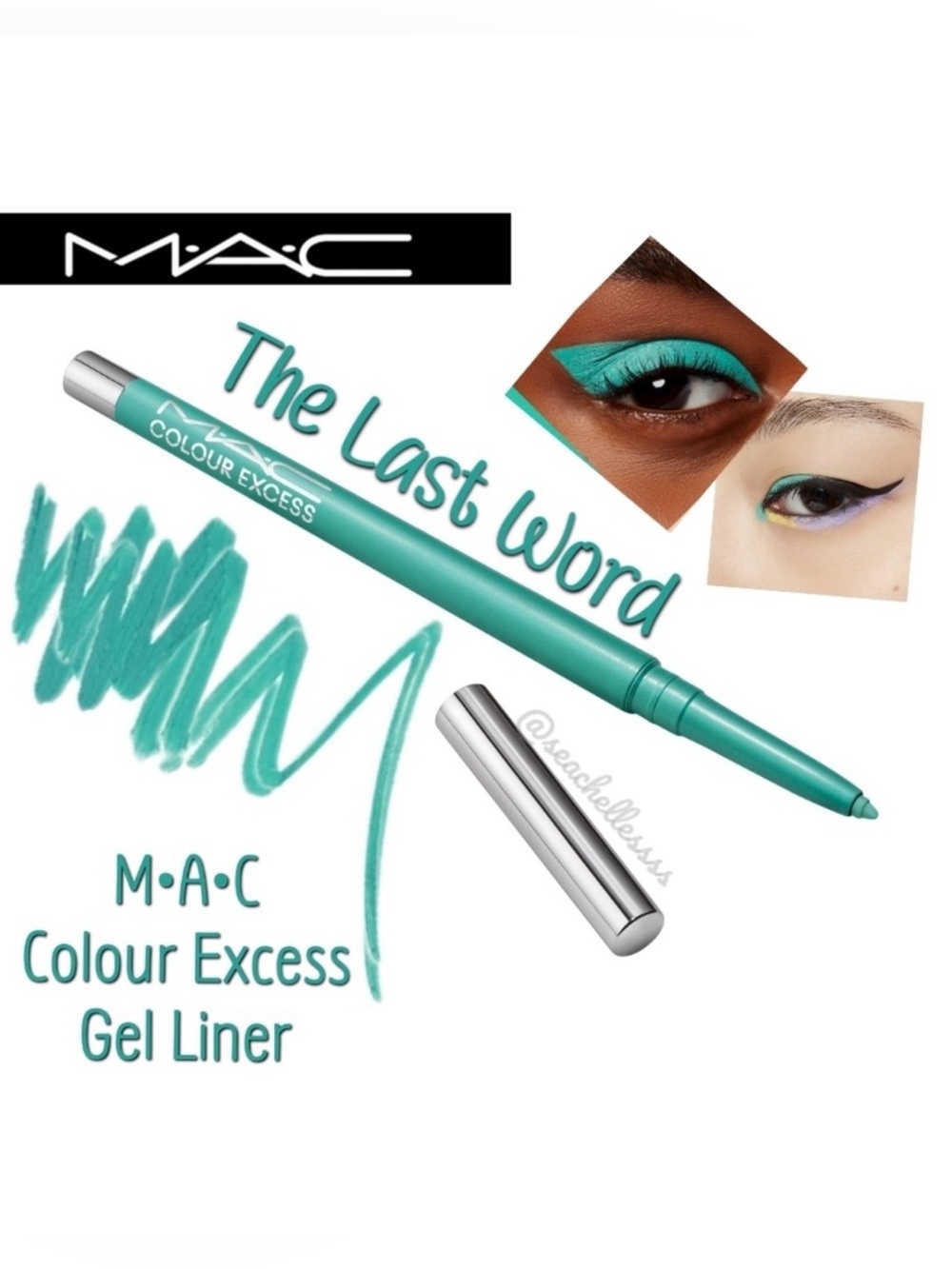 MAC Cosmetics Colour Excess Gel Liner Vibrant Teal Brand New In Box